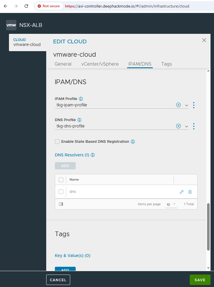 Associate the profiles to the cloud Associate the profiles to the cloud