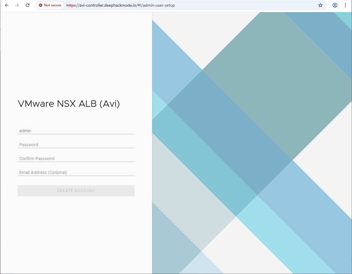 Avi Initial Auth setup Avi Initial Auth setup