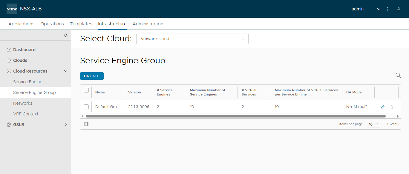 Avi Infra Service Engine Group Avi Infra Service Engine Group