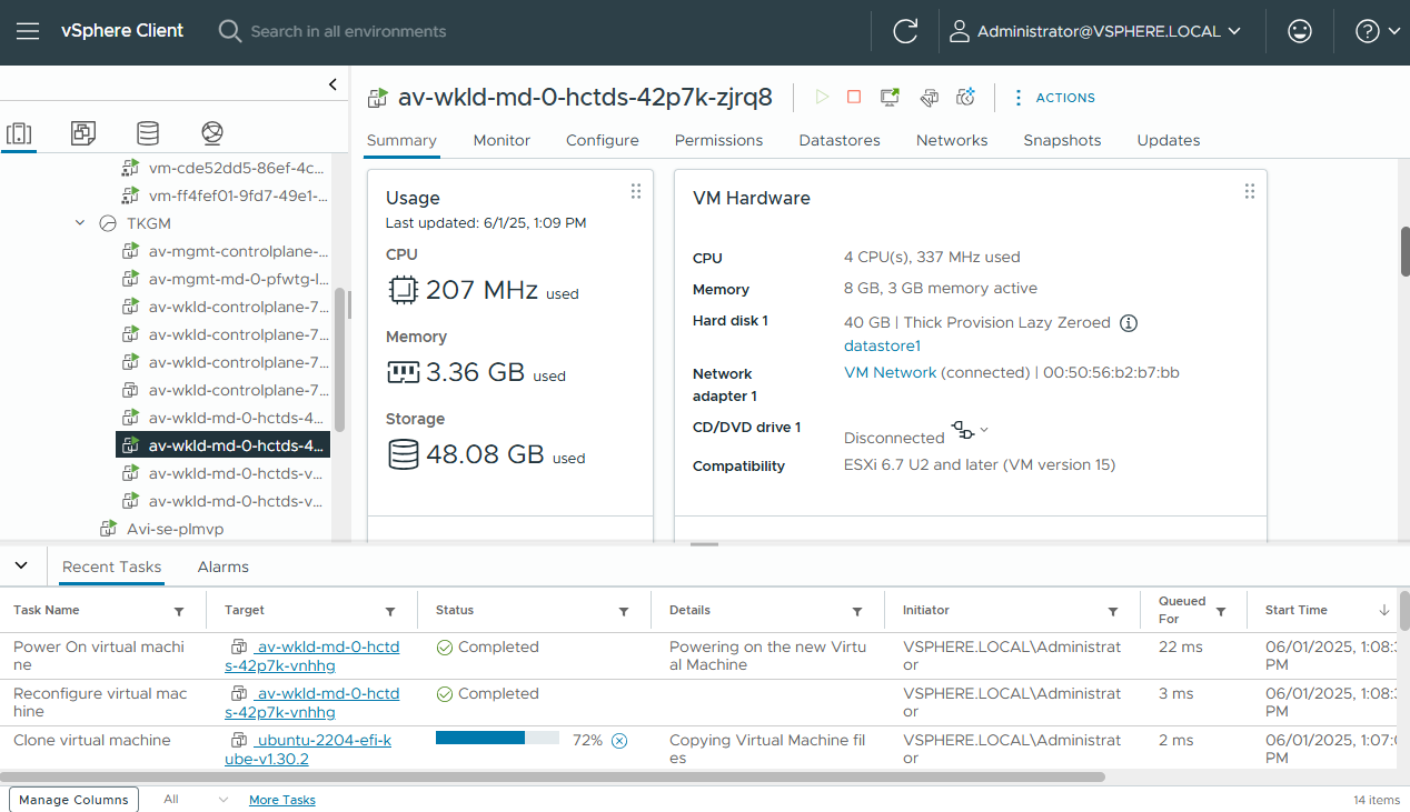 VM's with 4 CPUs VM's with 4 CPUs