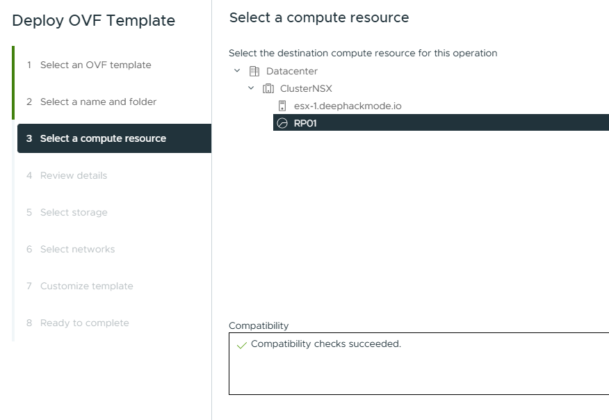 Select a compute resource