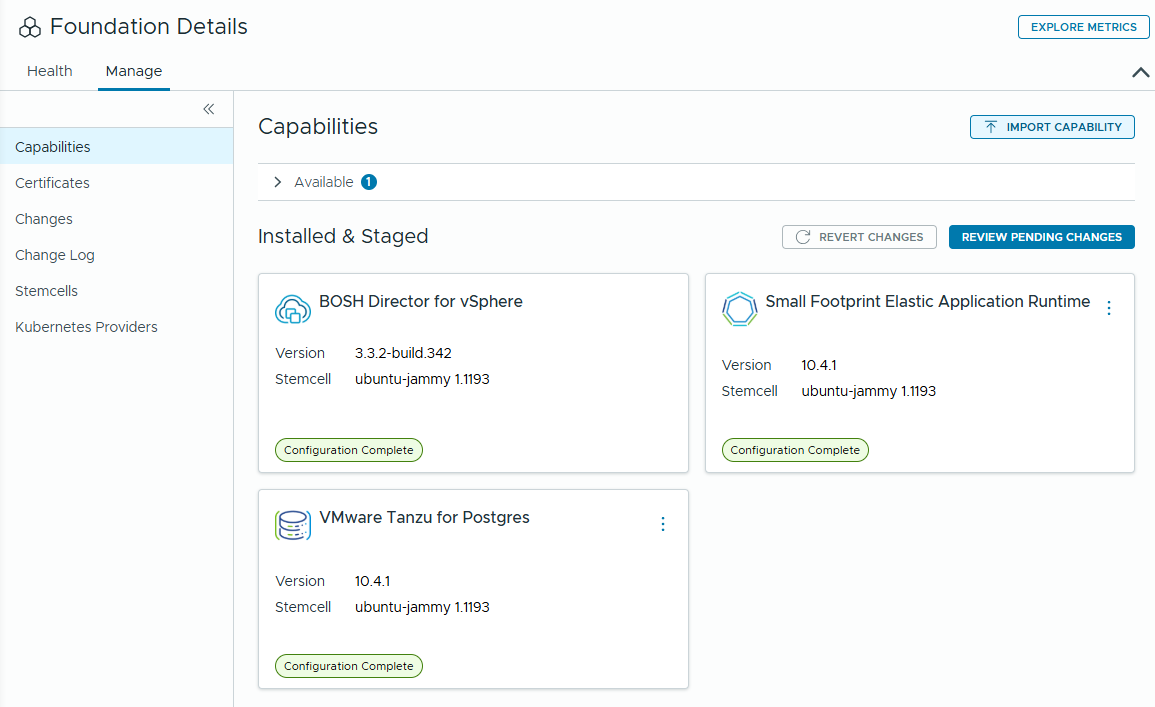 Import Capability