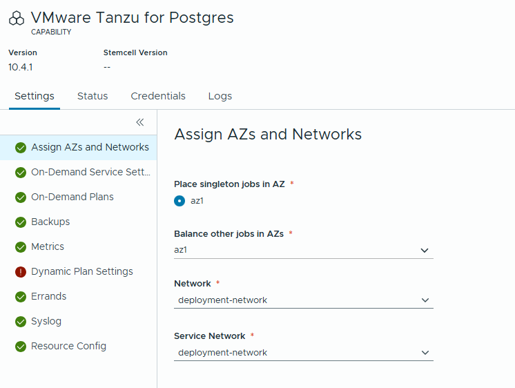 Assign AZs and Networks
