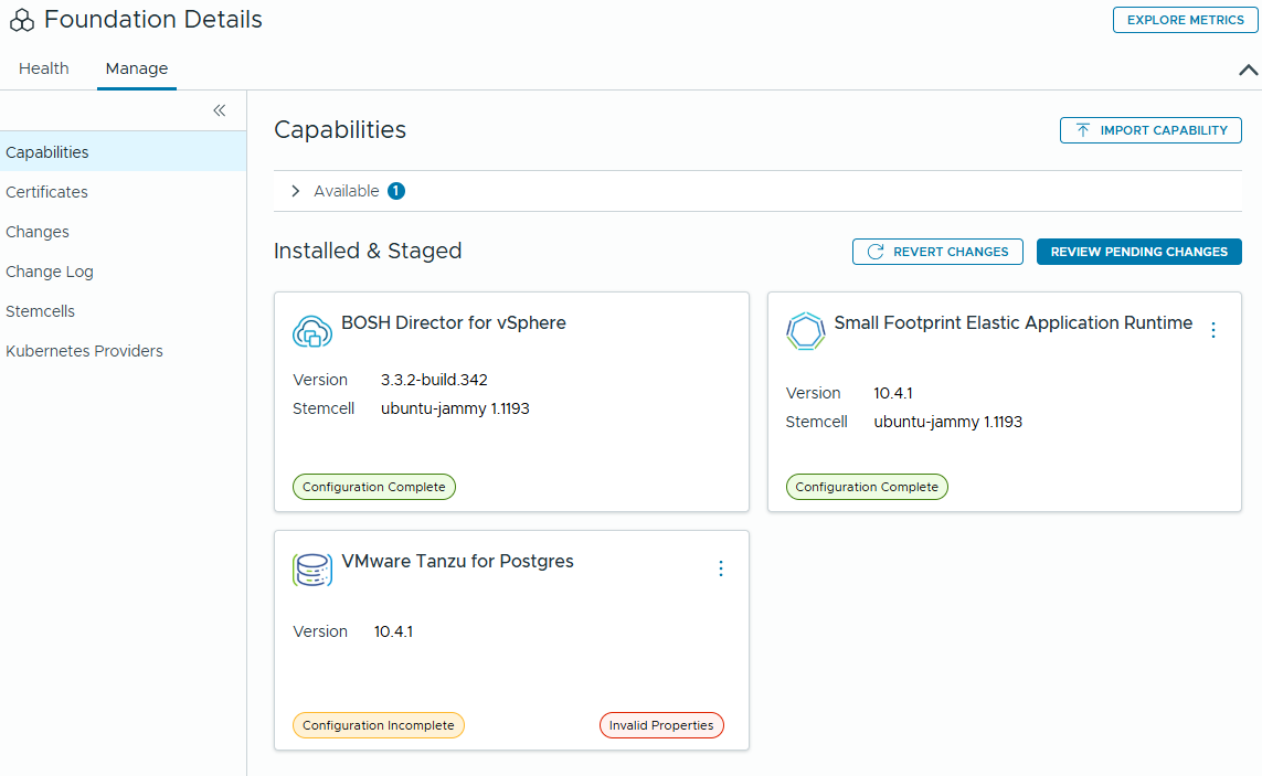 Stage Postgres